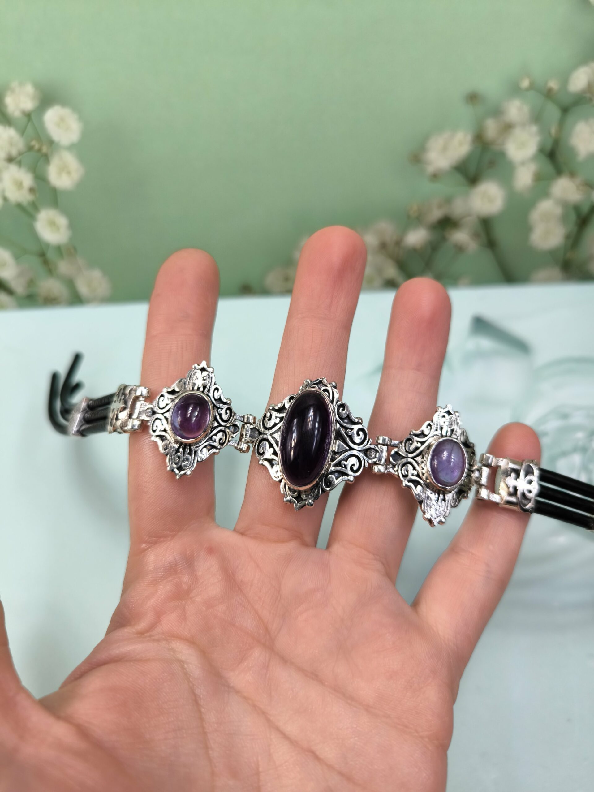 Браслет с Аметистами