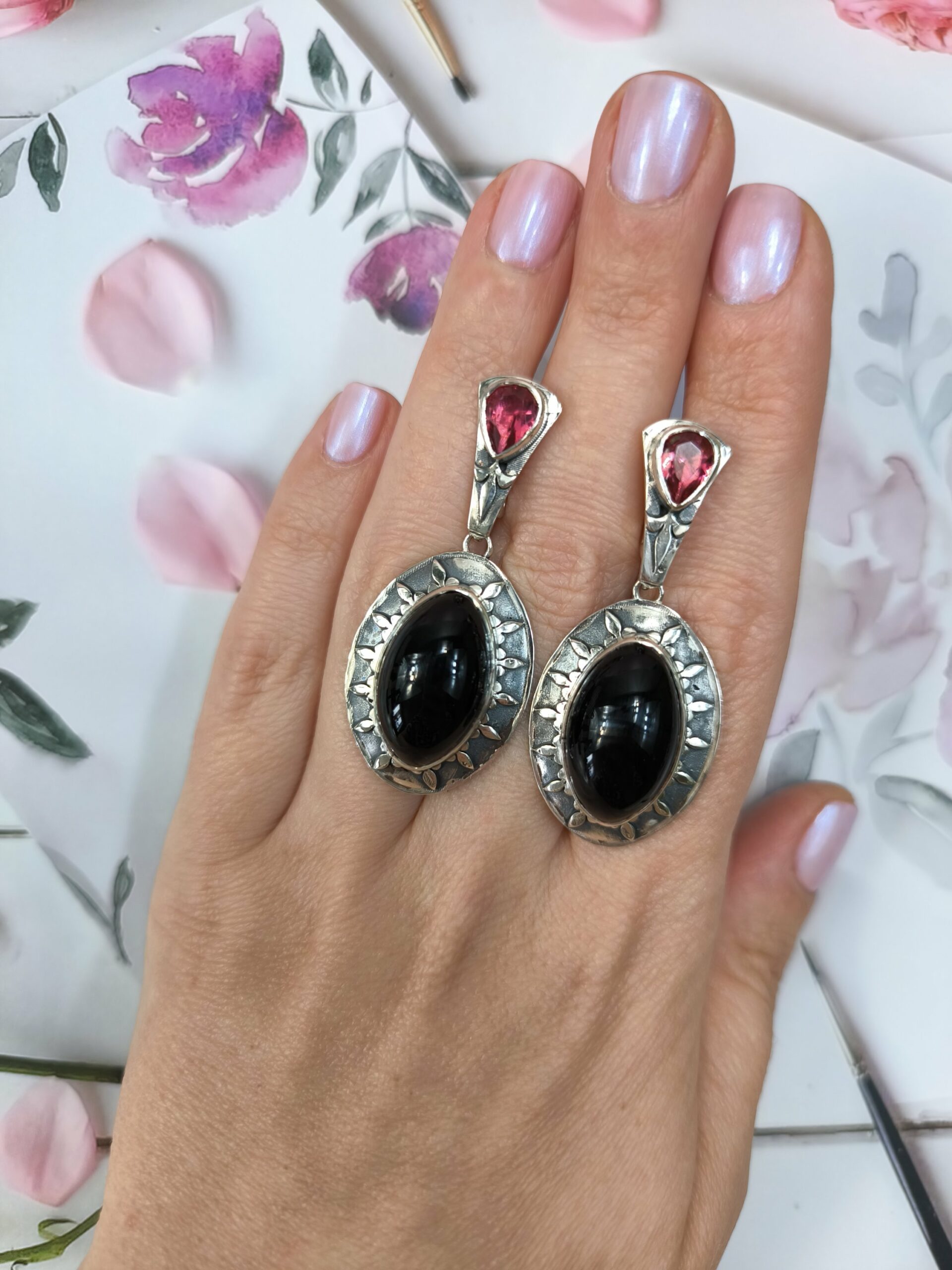 Морион и кварц