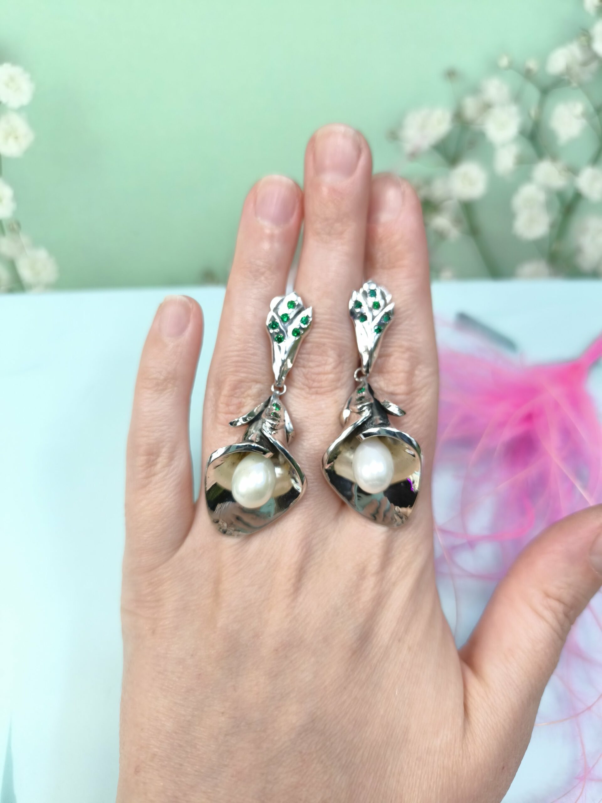 Серьги Каллы