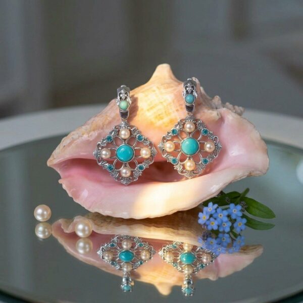 Серьги “Снежинки”