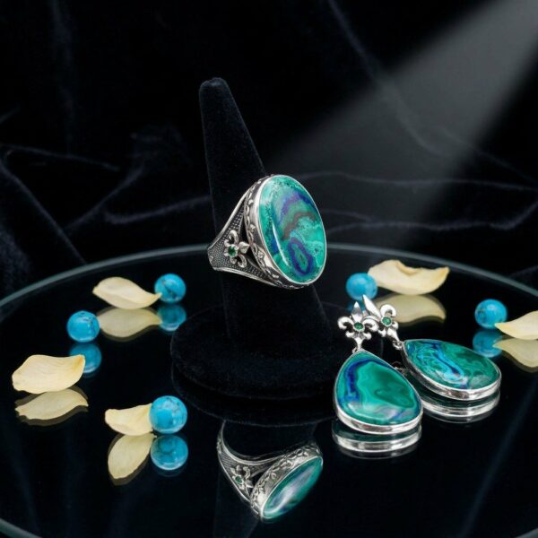 Комплект “Зелёный Бархат “