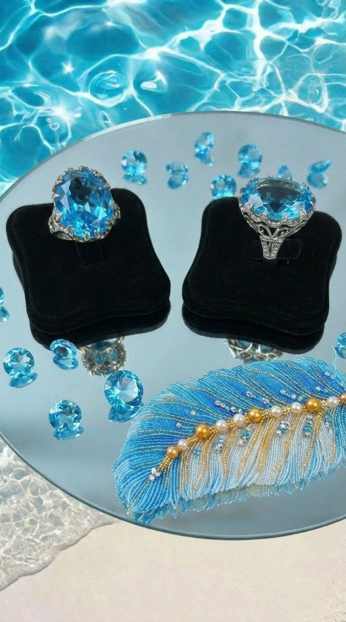 Кольцо “Голубая лагуна”