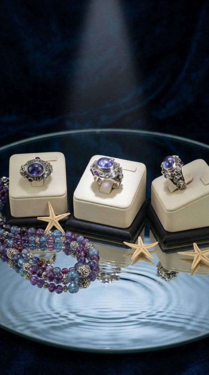 Кольцо ” Морские Коньки”