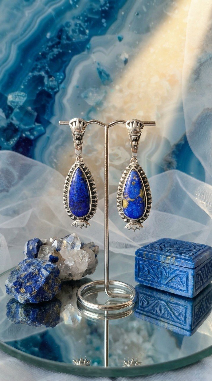 Серьги “Лотосы”