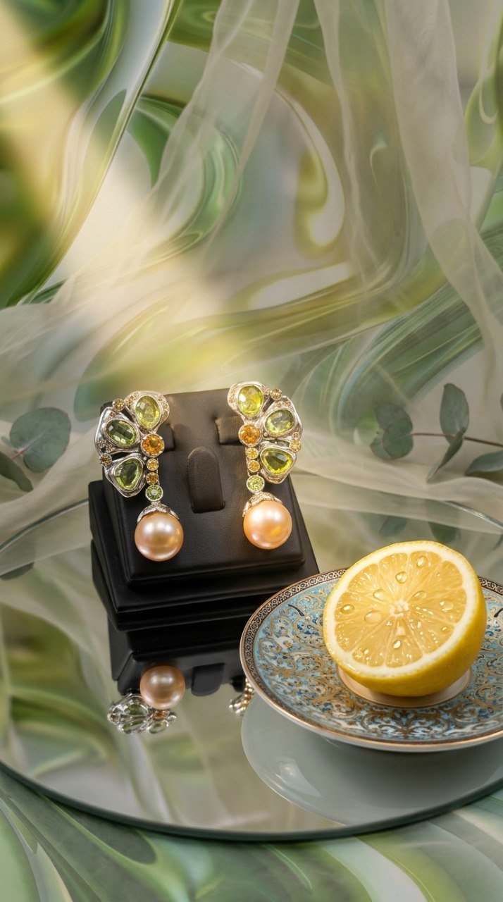 Серьги ” Лимончики”