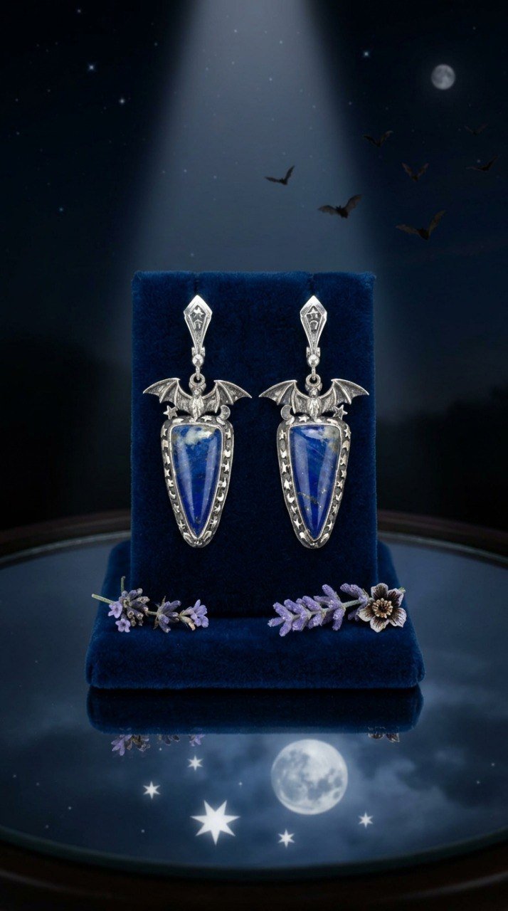 Серьги “Летучие мышки”