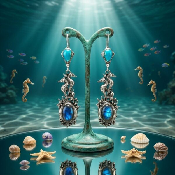 Серьги “Морские Коньки”