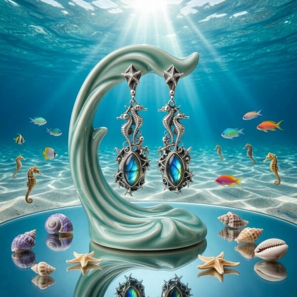 Серьги “Морские Коньки”