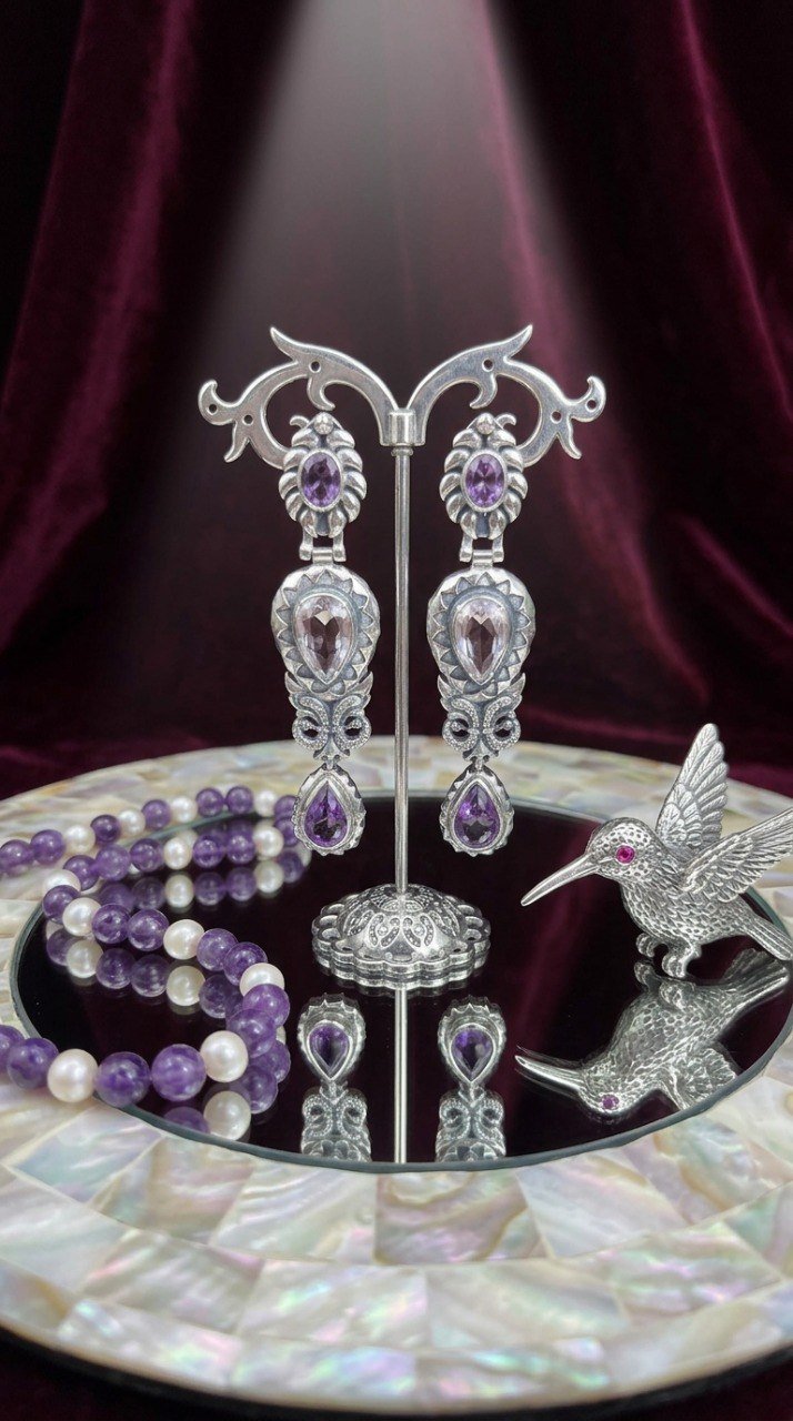 Серьги “Птички”