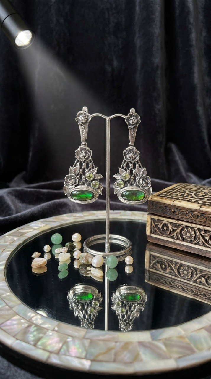 Серьги “Пионы”