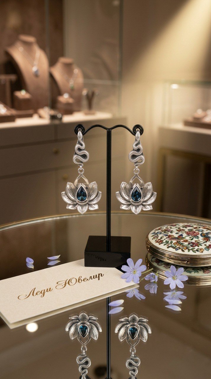 Серьги “Змейки”