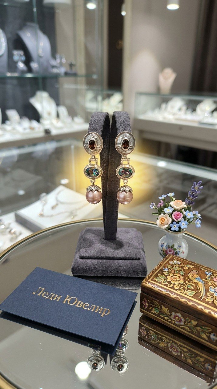 Серьги “Жемчужная Загадка”