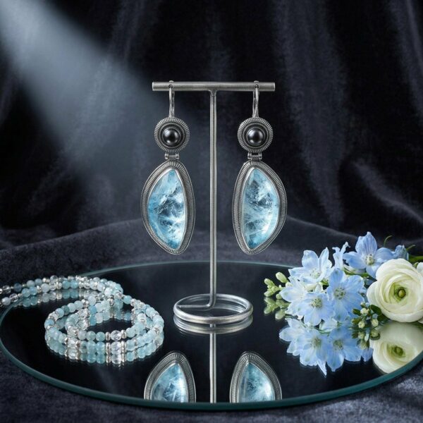 Серьги “Жемчужина Байкала”