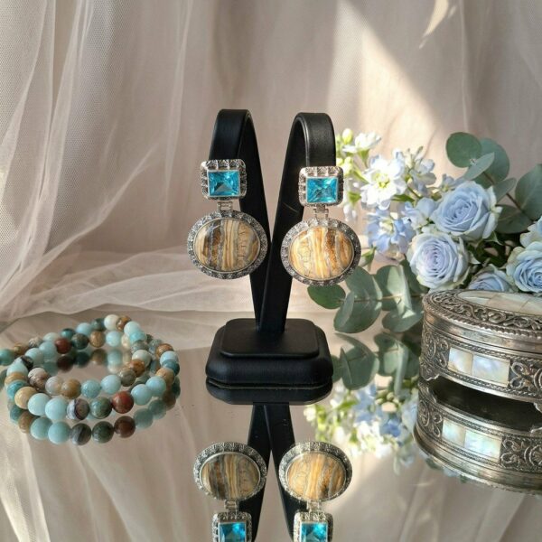 Серьги “Якутский Мрамор”