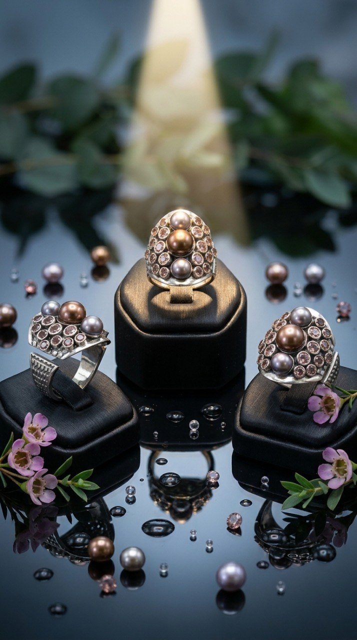 Кольцо “Чёрная Жемчужина”