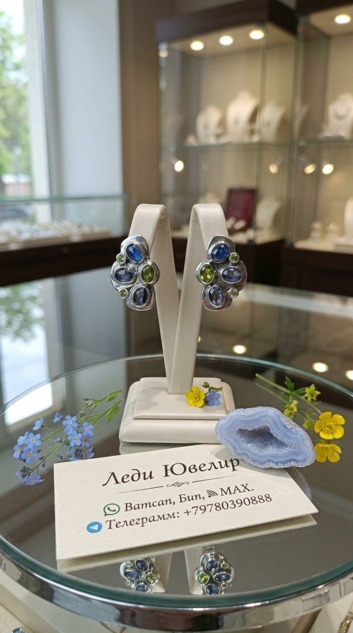Серьги “Цветы”